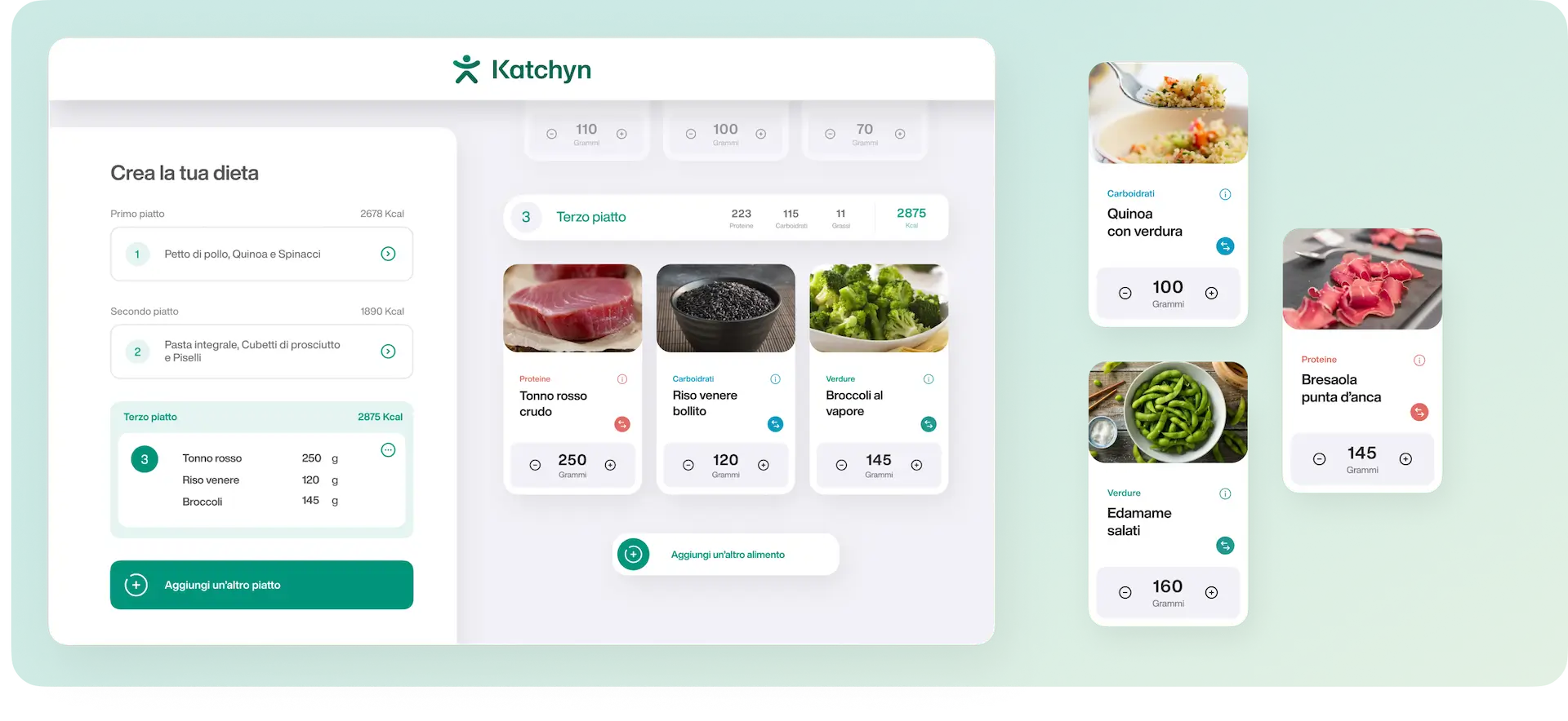 Un piatto<br>su misura